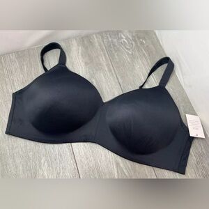 NWT Auden Lightly Lined Wirefree Bra - Black 42DD